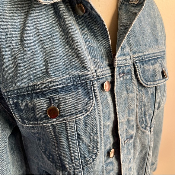 Love Club GXG Girls By Girls Medium Denim Jean Jacket Embroidered - Picture 15 of 16